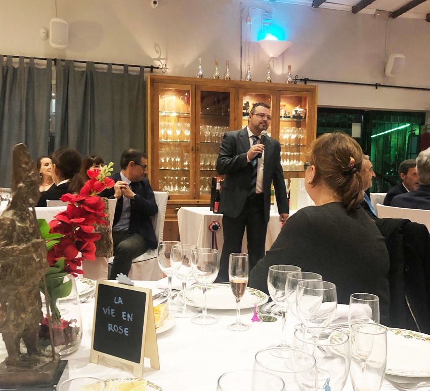 Javier Zapata presenta uno de los maridajes.