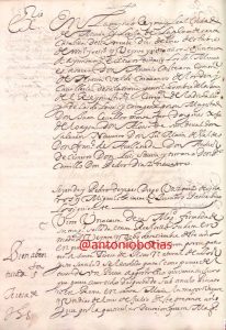 Acta del nombramiento de la Santa.